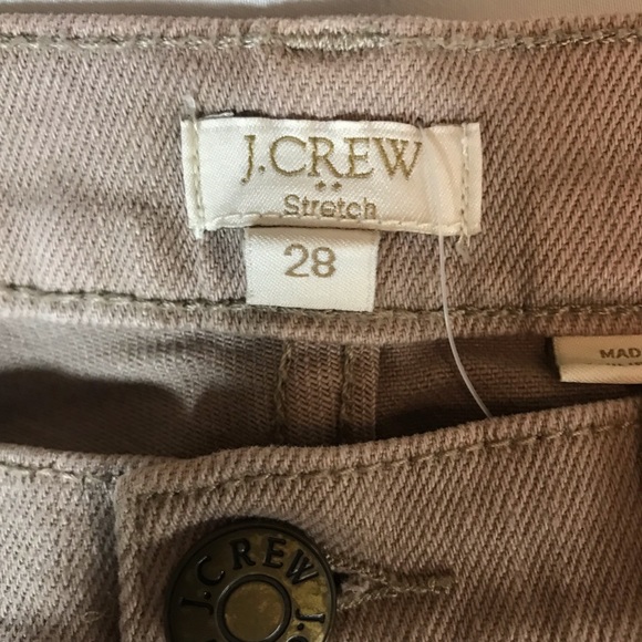 J. Crew stretch tan skinny jeans. Size 28. - Picture 5 of 11